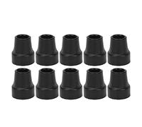 Goma para Bastón con Punta de Muleta, Punta de Goma para Muleta Caña de 19 Mm de Diámetro Interior Resistencia Al Deslizamiento Punta de Bastón para Caminar Resistente Universal (Negro)