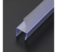 Goma para Mampara de Ducha, Paquete de 2 X 2 m,junta Mampara Ducha, Tira de Sellado Lateral, Barrido de Puerta para Vidrio de 8/10/12 mm, Evita Fugas de Agua en La Ducha(H-8mm)