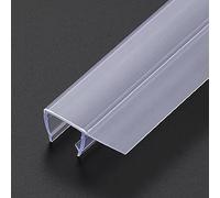 Goma para Mampara de Ducha, Paquete de 2 X 2 m,junta Mampara Ducha, Tira de Sellado Lateral, Barrido de Puerta para Vidrio de 8/10/12 mm, Evita Fugas de Agua en La Ducha(F-10mm)