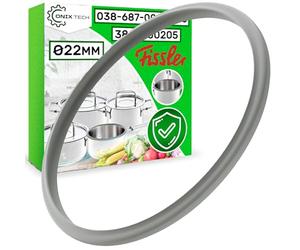 Goma para Olla a Presion con Código Original 038-667-00-205/0 3866700205 para Fissler Diámetro Ø 22 cm - Garantía de 5 Años - ONIX TECH