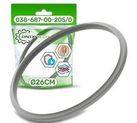Goma para Olla Express Ø 26 cm con Código Original 038-687-00-205/0 3868700205 para Fissler Vitaquick Blue Point Magic Vitavit Royal - ONIX TECH