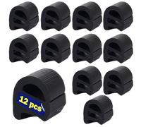 Goma para parrilla de cocina, 12 Piezas Pies de patas de soporte de goma de Gas 9 mm x 10 mm Repuesto de rejilla, Patas de soporte de goma antirayaduras para rejilla de cocinar