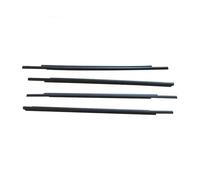 Goma Puerta Coche Adhesivo Para Mitsubishi Para Outlander 2007-2012/2013-2018 4 Uds Ventana Lateral Coche Burlete Exterior Moldura Puerta Cinturón Sellado(2007-2012)