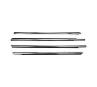 Goma Puerta Coche Adhesivo Para Peugeot 301 2013-2017 4 Uds Tira Sellada Vidrio Para Ventanilla Coche Lateral Para Clima(Negro)