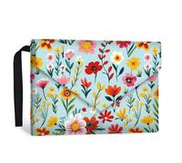 GOMAKERER 1 funda impermeable para libros para amantes de los libros, funda protectora para libros de tela lavable con impresión floral bolsillo frontal, botón automático para libros de bolsillo, 30 x