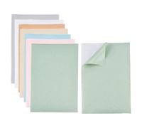 GOMAKERER 14 hojas Papel pintado para casa de muñecas, 7 colores, autoadhesivas, pegatinas texturizadas, pegatinas de tablón impermeables en miniatura, accesorios para casa de muñecas para modelo y