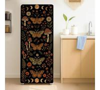 GOMAKERER 2 piezas de polilla y mariposa extraíbles para refrigerador, murales autoadhesivos para puerta de nevera, congeladores, panel adhesivo para decoración de cocina, bar, 41,5 x 200 cm
