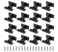 GOMAKERER 20 pares de sujetadores de plástico para paneles de muebles, montaje rápido, clips invisibles para paneles de muebles, para armarios y armarios