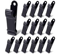 GOMAKERER 40 mini abrazaderas de metal, abrazaderas de resorte colgantes, pinzas de cocodrilo de hierro, pinzas planas negras para manualidades, fondo de fotos, decoración del hogar de oficina, 1.59 x