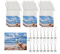 GOMAKERER 50 tarjetas de historia de estrella de mar, You Make a Difference Starfish Story, mini tarjetas de agradecimiento de recuerdo para empleados, regalo de agradecimiento