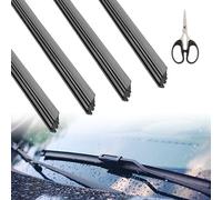 Gomas de Limpiaparabrisas,Gomas de Limpiaparabrisas de Repuesto,Limpiaparabrisas de Goma Tiras,Goma para Limpiaparabrisas,Goma Limpiaparabrisas Universal,Gomas de Recambio para limpiaparabrisas,4 Pcs