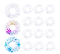 Gomas de pelo blancas para niñas, 15 unidades, de satén, de algodón, para mujer, elásticos, suaves, para cabello rizado