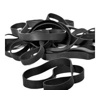 gomas elásticas, gomas elásticas oficina, 20 piezas bandas de goma negras, anillo de goma elástico de gran tamaño de 14,5 cm/5,7 pulgadas for suministros de paquete de papelería de oficina