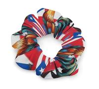 Gomas elásticas informales para el cabello para mujeres y jóvenes, con los diseños de Pride Rooter y la bandera de Puerto Rico y Estados Unidos. No se necesitan gomas metálicas para el cabello ni acce