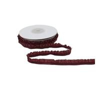 Gomas elasticas musculacion 5 Yardas de Encaje con Volantes elásticos, Bandas Blancas y Negras puras, Cinta elástica for Envolver Regalos, Accesorios Tela for Costura DIY(Pleated elastic-10)