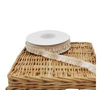 Gomas elasticas musculacion 5 Yardas de Encaje con Volantes elásticos, Bandas Blancas y Negras puras, Cinta elástica for Envolver Regalos, Accesorios Tela for Costura DIY(Pleated elastic-19)