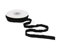 Gomas elasticas musculacion 5 Yardas de Encaje con Volantes elásticos, Bandas Blancas y Negras puras, Cinta elástica for Envolver Regalos, Accesorios Tela for Costura DIY(Black)