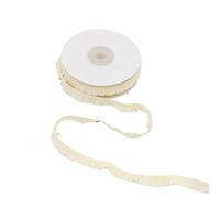 Gomas elasticas musculacion 5 Yardas de Encaje con Volantes elásticos, Bandas Blancas y Negras puras, Cinta elástica for Envolver Regalos, Accesorios Tela for Costura DIY(Pleated elastic-06)