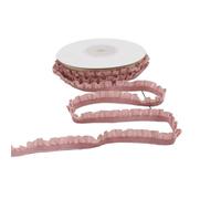 Gomas elasticas musculacion 5 Yardas de Encaje con Volantes elásticos, Bandas Blancas y Negras puras, Cinta elástica for Envolver Regalos, Accesorios Tela for Costura DIY(Pleated elastic-05)