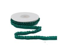 Gomas elasticas musculacion 5 Yardas de Encaje con Volantes elásticos, Bandas Blancas y Negras puras, Cinta elástica for Envolver Regalos, Accesorios Tela for Costura DIY(Pleated elastic-13)