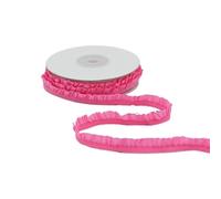 Gomas elasticas musculacion 5 Yardas de Encaje con Volantes elásticos, Bandas Blancas y Negras puras, Cinta elástica for Envolver Regalos, Accesorios Tela for Costura DIY(Pleated elastic-08)