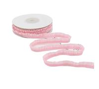 Gomas elasticas musculacion 5 Yardas de Encaje con Volantes elásticos, Bandas Blancas y Negras puras, Cinta elástica for Envolver Regalos, Accesorios Tela for Costura DIY(Pleated elastic-01)