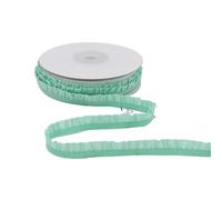 Gomas elasticas musculacion 5 Yardas de Encaje con Volantes elásticos, Bandas Blancas y Negras puras, Cinta elástica for Envolver Regalos, Accesorios Tela for Costura DIY(Pleated elastic-09)