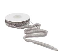 Gomas elasticas musculacion 5 Yardas de Encaje con Volantes elásticos, Bandas Blancas y Negras puras, Cinta elástica for Envolver Regalos, Accesorios Tela for Costura DIY(Pleated Elastic)