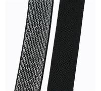 Gomas elasticas musculacion Banda elástica de Nailon Seda, 3/5/10 Metros, 25-50mm, Cinta poliéster, Goma, Cinturones Vestir, Accesorios Costura(BlackSilver,10Meters,40mm)