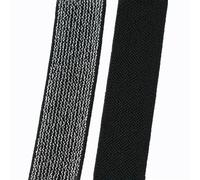 Gomas elasticas musculacion Banda elástica for Coser Faldas, Pantalones, Cinta for la Cintura, Ropa, Zapatos, de Goma, Accesorios DIY, 2/5M, 25/30/40/50mm(BlackSilver,5Metes,30mm)