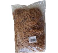 Gomas Elásticas OFFICE LINE Caucho Bolsa 1 kg. Tamaño 150 mm.
