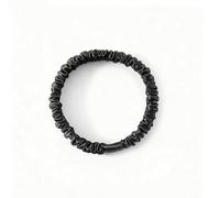 Gomas elásticas para el pelo de seda de morera, 19 mommes, coletas para el pelo, gomas para el pelo, de seda, invisibobble silk scrunchie para mujer y niña, color gris oscuro