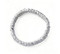 Gomas elásticas para el pelo de seda de morera, 19 mommes, coletas para el pelo, gomas para el pelo, gomas para el pelo de seda scrunchies invisibobble silk scrunchie para mujeres y niñas, color gris