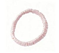 Gomas elásticas para el pelo de seda de morera, 19 mommes, coleteros para el pelo, gomas para el pelo, de seda, invisibobble silk scrunchie para mujeres y niñas, rosa claro
