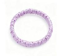 Gomas elásticas para el pelo de seda de morera, 19 mommes, coleteros para el pelo, gomas para el pelo, de seda, invisibobble silk scrunchie para mujeres y niñas, color morado claro