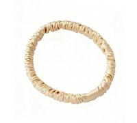 Gomas elásticas para el pelo de seda de morera, 19 mommes, coleteros para el pelo, gomas para el pelo, de seda, invisibobble silk scrunchie para mujer, niña, champán