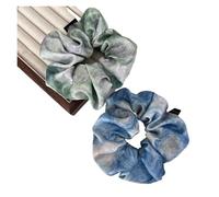 Gomas Para El Cabello De Seda 2 piezas de hermosa pintura al óleo retro for el cabello, lazos for con cola hada del bosque(Color3)