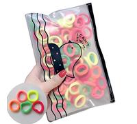 Gomas para el cabello suaves sin costuras Gomas para el cabello rizado grueso y rizado fuerte elástico coletero accesorios para el cabello para niñas para mujeres niñas 100