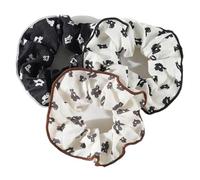 Gomas para el Pelo 3/4 Uds. Cintas elásticas for el cabello con estampado dulce for mujer, coleteros simples, lazos for de malla rosa, accesorios for cola caballo(3pcs B)