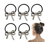 Gomas para el pelo con | Metal Elástico 5 Piezas - Pequeños Coleteros - Para Viajes, Compras, Empresas Casuales, Bodas, Escuelas, Fiestas, Niñas Y Mujeres