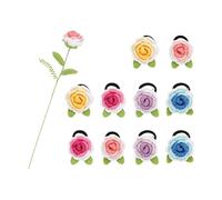 Gomas para el pelo Crochet Starter Kit Preciosas Cintas para el Cabello Juego de Punto Flor Diadema Crochet Kit con Aguja Flor Diademas Iniciador Hairband Juego de Punto
