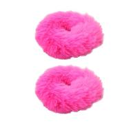 Gomas para el pelo de piel | Juego de 2 gomas de pelo sintético | Bandas suaves | 4,72 pulgadas Chouchou Fourrure | Elastici Capelli Pelliccia | 2 PCS Faux Rabbit Hair Scrunchies | Soporte para