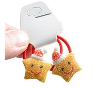 Gomas para el pelo navideñas Alce Papá Noel gomas para el pelo suaves corbatas para el cabello cuerdas accesorios para el cabello para niñas