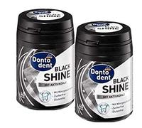 Gomas para mascar DontoDent Black Shine (2 x 40 unidades) - Paquete doble original de primeservice24 ®