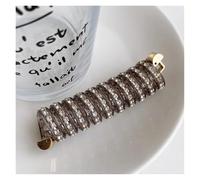 Gomas Pelo 1/3 Uds línea telefónica cuerda for el cabello coleta de cristal for mujer diademas muy elásticas niñas lazos for el cabello de resina accesorios for el cabello Para El Pelo Grueso(Champagn