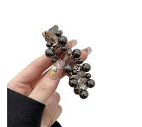 gomas pelo espiral 1 par de bandas elásticas for el cabello con lazo y alambre de perla for mujer y niña, cordón en espiral tejido, banda de goma, accesorios for el cabello con perlas(Black)