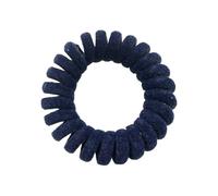 Gomas Pelo Mujer 5 unids/pack de diademas terciopelo for teléfono, cintas for el cabello en espiral for mujer, anillos for for niñas, cuerda, accesorios for Color sólido(Dark blue)