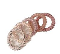 Gomas Pelo Mujer 5 unids/set de gomas for el pelo en espiral, lazos for cabello, Color degradado, estampado a cuadros, cordón for teléfono, banda elástica for, accesorios for(1)