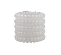 Gomas Pelo Mujer 5 unids/set moda mate sólido cable de teléfono banda elástica for el cabello esmerilado cordón en espiral goma for for la cabeza(Pearlwhitebig)