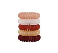 Gomas Pelo Mujer 5 unids/set moda mate sólido cable de teléfono banda elástica for el cabello esmerilado cordón en espiral goma for for la cabeza(Color2mid)